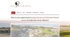 Desktop Screenshot of golfdiamante.com