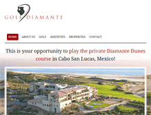 Tablet Screenshot of golfdiamante.com